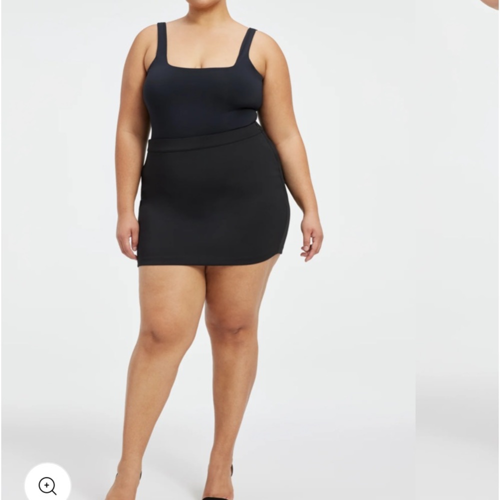 “Good American” brown (coco) scuba mini skirt; size 4/27; NWT - Picture 10 of 16